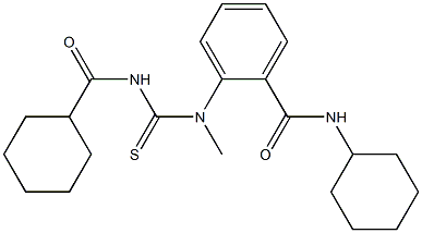  N-cyclohexyl-2-[{[(cyclohexylcarbonyl)amino]carbothioyl}(methyl)amino]benzamide