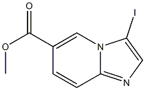 methyl 3-iodoimidazo[1,2-a]pyridine-6-carboxylate Struktur