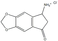 7-oxo-6,7-dihydro-5H-indeno[5,6-d][1,3]dioxol-5-aminium chloride Structure