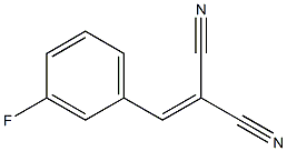 2-[(3-fluorophenyl)methylene]malononitrile 化学構造式