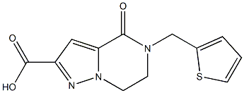 4-oxo-5-(2-thienylmethyl)-4,5,6,7-tetrahydropyrazolo[1,5-a]pyrazine-2-carboxylic acid