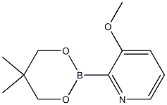 2-(5,5-Dimethyl-1,3,2-dioxaborinan-2-yl)-3-methoxypyridine Structure