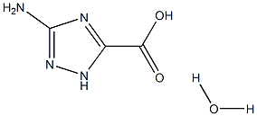 3-Amino-1h-1,2,4-triazole-5-carboxylic acid hydrate,98% Struktur