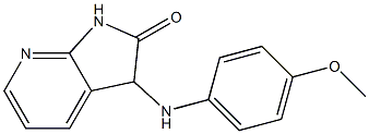 3-[(4-methoxyphenyl)amino]-1,3-dihydro-2H-pyrrolo[2,3-b]pyridin-2-one Structure
