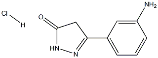 5-(3-aminophenyl)-2,4-dihydro-3H-pyrazol-3-one hydrochloride Structure
