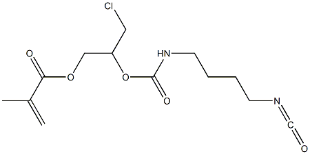 Methacrylic acid 3-chloro-2-[4-isocyanatobutylcarbamoyloxy]propyl ester