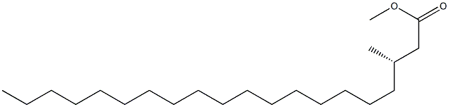 [S,(-)]-3-Methylicosanoic acid methyl ester Structure