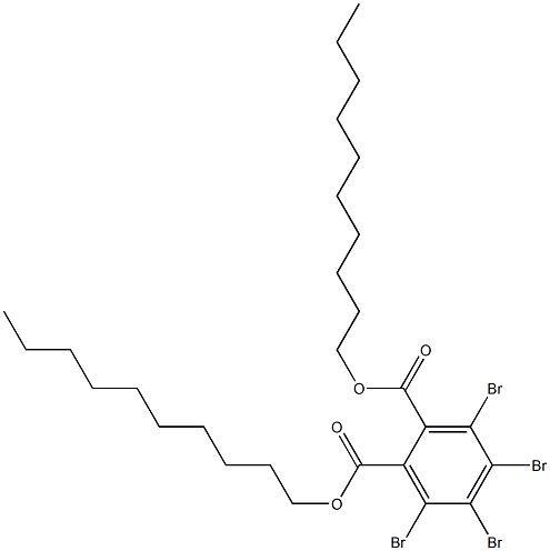 Tetrabromophthalic acid didecyl ester Structure