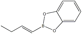 2-[(E)-1-Butenyl]-1,3,2-benzodioxaborole 结构式