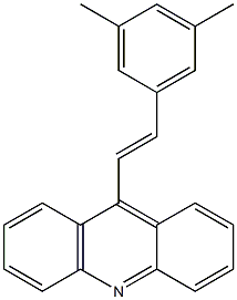 9-[(E)-2-(3,5-Dimethylphenyl)ethenyl]acridine Structure