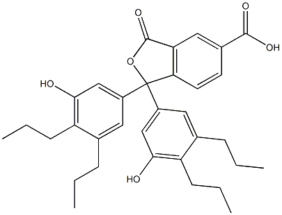 1,3-Dihydro-1,1-bis(5-hydroxy-3,4-dipropylphenyl)-3-oxoisobenzofuran-5-carboxylic acid