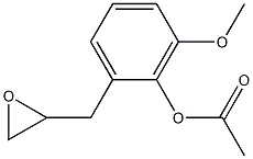 Acetic acid 2-(2,3-epoxypropan-1-yl)-6-methoxyphenyl ester