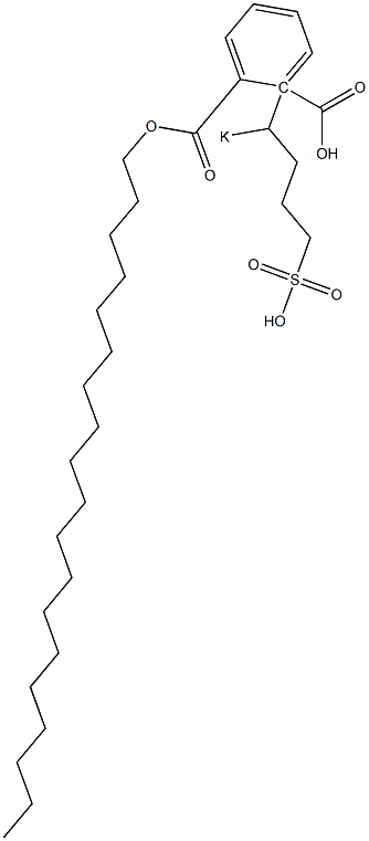 Phthalic acid 1-nonadecyl 2-(1-potassiosulfobutyl) ester Structure