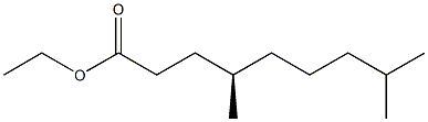 [R,(+)]-4,8-Dimethylnonanoic acid ethyl ester Structure