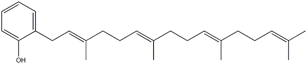 2-[(2E,6E,10E)-3,7,11,15-Tetramethyl-2,6,10,14-hexadecatetrenyl]phenol Struktur