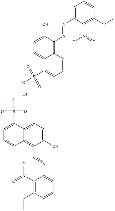 Bis[1-[(3-ethyl-2-nitrophenyl)azo]-2-hydroxy-5-naphthalenesulfonic acid]calcium salt