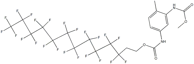 [5-[[[(3,3,4,4,5,5,6,6,7,7,8,8,9,9,10,10,11,11,12,12,13,13,13-Tricosafluorotridecyl)oxy]carbonyl]amino]-2-methylphenyl]carbamic acid methyl ester Structure