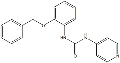 1-[(2-(ベンジルオキシ)フェニル)]-3-(ピリジン-4-イル)尿素 化学構造式