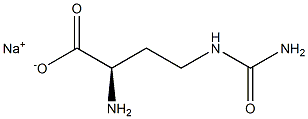 [R,(-)]-2-Amino-4-ureidobutyric acid sodium salt Struktur