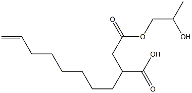 3-(7-Octenyl)succinic acid hydrogen 1-(2-hydroxypropyl) ester Structure