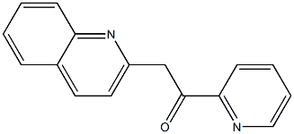 1-(2-ピリジル)-2-(2-キノリル)エタノン 化学構造式