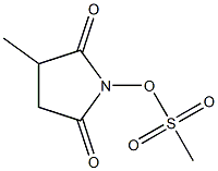 Methanesulfonic acid 2,5-dioxo-3-methyl-1-pyrrolidinyl ester Struktur