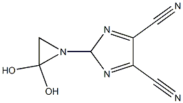 2-(2,2-ジヒドロキシ-1-アジリジニル)-2H-イミダゾール-4,5-ジカルボニトリル 化学構造式