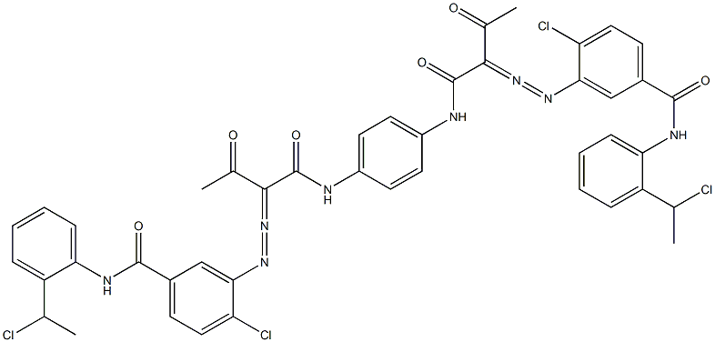  3,3'-[1,4-Phenylenebis[iminocarbonyl(acetylmethylene)azo]]bis[N-[2-(1-chloroethyl)phenyl]-4-chlorobenzamide]