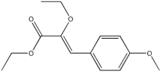 (Z)-3-(4-Methoxyphenyl)-2-ethoxyacrylic acid ethyl ester Structure