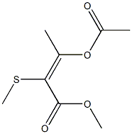  3-Acetoxy-2-methylthio-2-butenoic acid methyl ester