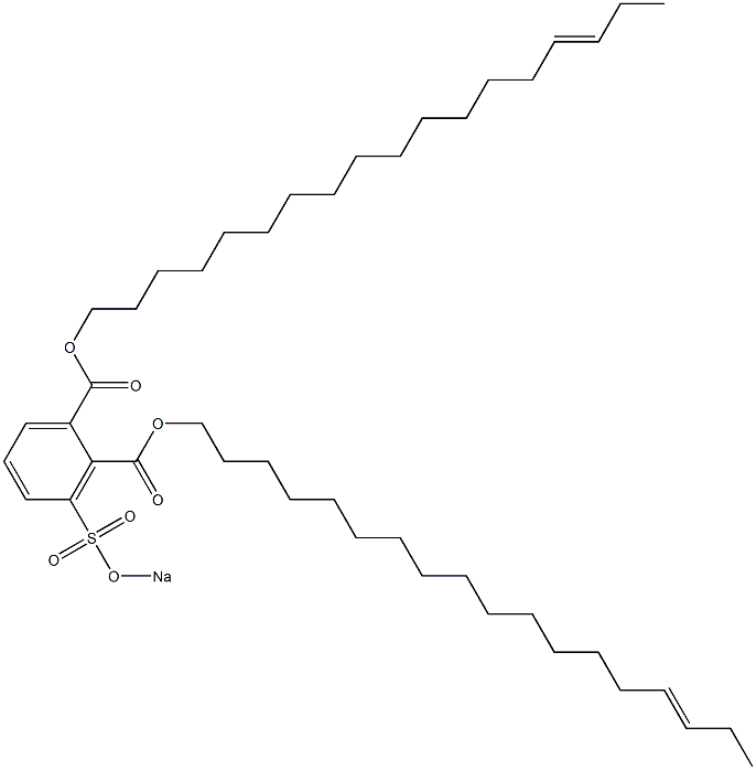 3-(Sodiosulfo)phthalic acid di(15-octadecenyl) ester Struktur
