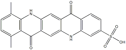 5,7,12,14-Tetrahydro-8,11-dimethyl-7,14-dioxoquino[2,3-b]acridine-3-sulfonic acid
