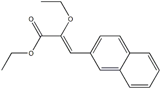 (Z)-3-(2-Naphtyl)-2-ethoxyacrylic acid ethyl ester Structure