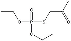 Thiophosphoric acid O,O-diethyl S-(2-oxopropyl) ester Structure