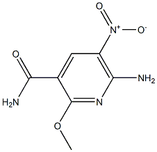 6-Amino-2-methoxy-5-nitropyridine-3-carboxamide Structure