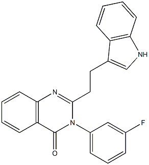 2-[2-(1H-Indol-3-yl)ethyl]-3-(3-fluorophenyl)quinazolin-4(3H)-one