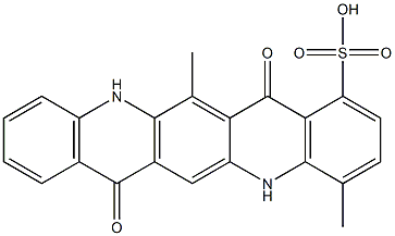 5,7,12,14-Tetrahydro-4,13-dimethyl-7,14-dioxoquino[2,3-b]acridine-1-sulfonic acid