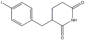 3-(4-Iodobenzyl)piperidine-2,6-dione 结构式