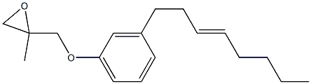 3-(3-Octenyl)phenyl 2-methylglycidyl ether Structure