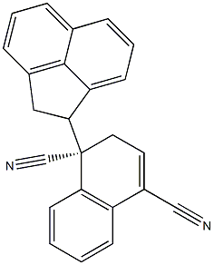 (1S)-[1-[(1S)-Acenaphthen-1-yl]-1,2-dihydronaphthalene]-1,4-dicarbonitrile 结构式
