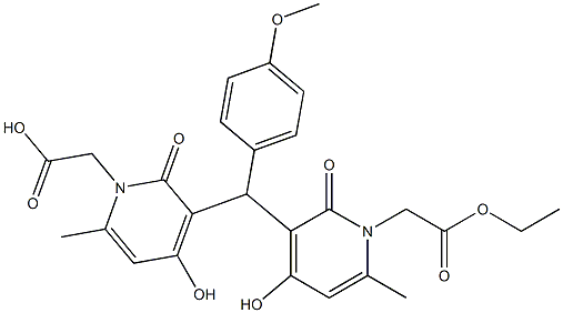 3,3'-(4-Methoxybenzylidene)bis(1,2-dihydro-4-hydroxy-6-methyl-2-oxopyridine-1-acetic acid ethyl) ester