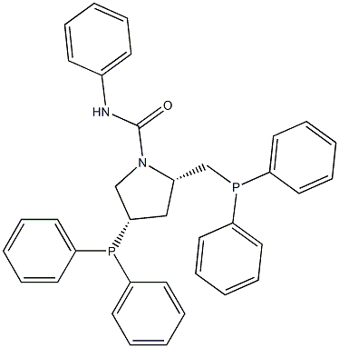 (2S,4S)-N-Phenyl-4-(diphenylphosphino)-2-[(diphenylphosphino)methyl]-1-pyrrolidinecarboxamide|