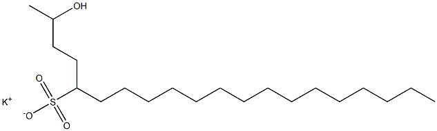 2-Hydroxyicosane-5-sulfonic acid potassium salt