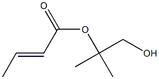 (E)-2-Butenoic acid 2-hydroxy-1,1-dimethylethyl ester Struktur