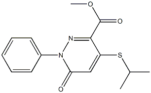 1,6-Dihydro-4-isopropylthio-6-oxo-1-phenylpyridazine-3-carboxylic acid methyl ester