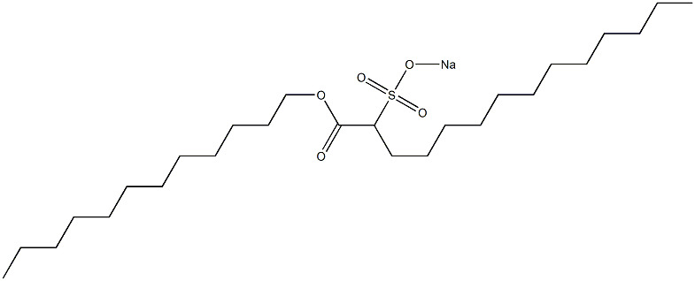 2-(Sodiosulfo)tetradecanoic acid dodecyl ester Struktur