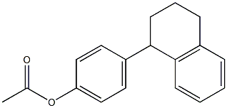 Acetic acid 4-(tetralin-1-yl)phenyl ester Structure