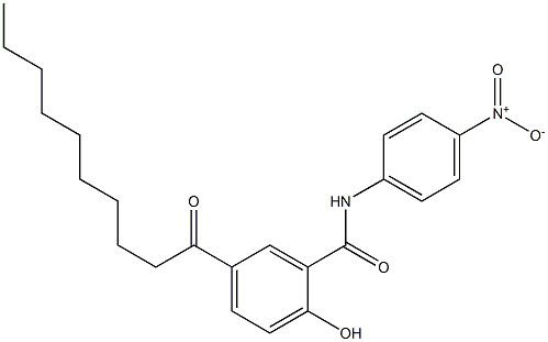 5-Decanoyl-2-hydroxy-N-(4-nitrophenyl)benzamide Struktur