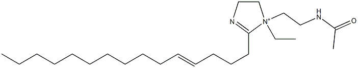 1-[2-(Acetylamino)ethyl]-1-ethyl-2-(4-pentadecenyl)-2-imidazoline-1-ium Struktur