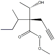 (2R,3S)-3-Hydroxy-2-(2-propynyl)butyric acid 2-butoxyethyl ester Structure